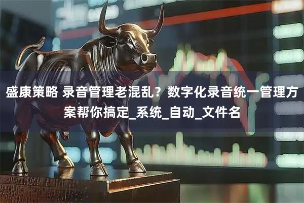 盛康策略 录音管理老混乱？数字化录音统一管理方案帮你搞定_系统_自动_文件名