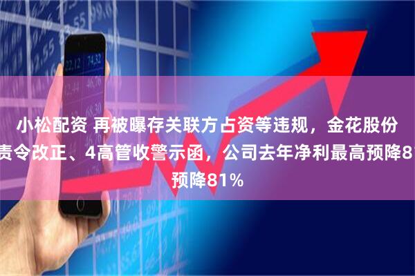 小松配资 再被曝存关联方占资等违规，金花股份被责令改正、4高管收警示函，公司去年净利最高预降81%